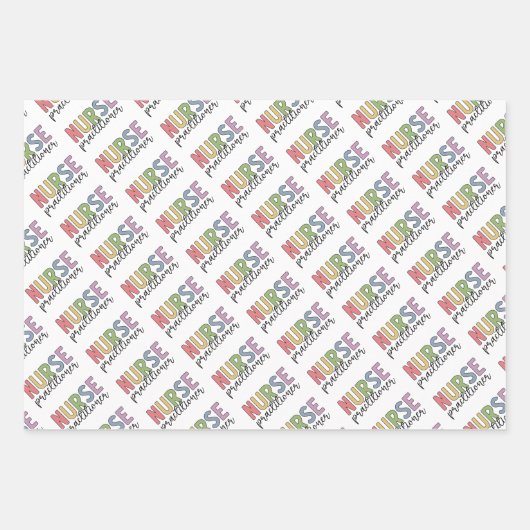 Nurse Practitioner NP Nurse Abschluss Geschenkpapier Set (Vorderseite 2)