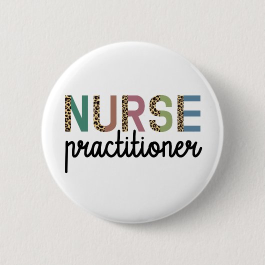Nurse Practitioner NP Pflegegeschenke Button (Vorderseite)