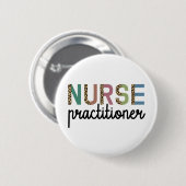 Nurse Practitioner NP Pflegegeschenke Button (Vorne & Hinten)