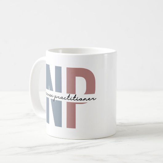 Nurse Practitioner NP Pflegegeschenke Kaffeetasse (Vorderseite Links)