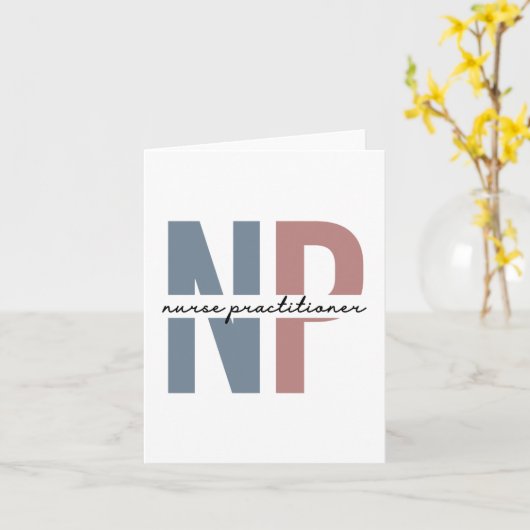 Nurse Practitioner NP Pflegegeschenke Karte (Gelbe Blume)
