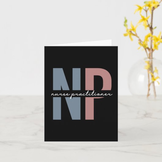Nurse Practitioner NP Pflegegeschenke Karte (Gelbe Blume)