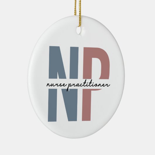 Nurse Practitioner NP Pflegegeschenke Keramik Ornament (Rechts)