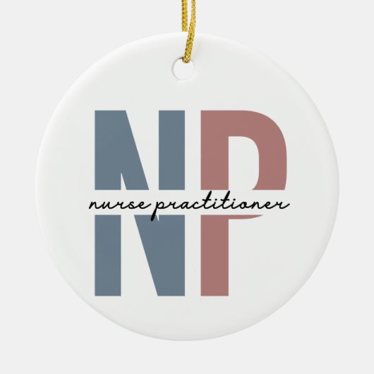 Nurse Practitioner NP Pflegegeschenke Keramik Ornament (Vorne)