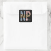 Nurse Practitioner NP Pflegegeschenke Quadratischer Aufkleber (Tasche)