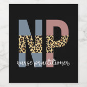 Nurse Practitioner NP Pflegegeschenke Weinetikett (Einzelnes Label)