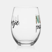 Nurse Practitioner NP Pflegegeschenke Weinglas Ohne Stiel (Rechts)
