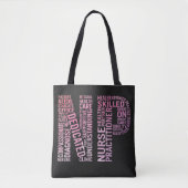 Nurse Practitioner NP Word Art Tasche (Vorderseite)