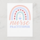 Nurse Practitioner Rainbow Feiertagspostkarte (Vorderseite)
