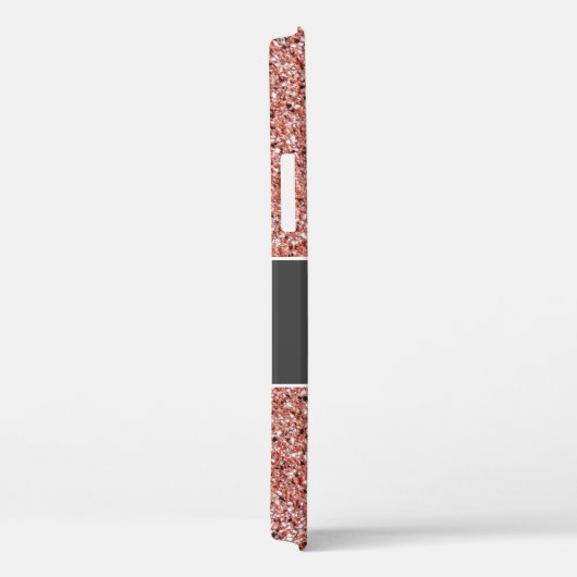 Nurse Practitioner Rose Gold Glitzer Personalisier Case-Mate iPhone Hülle (Rückseite / Rechts)