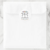 Nurse Practitioner Shirt Weihnachten Runder Aufkleber (Tasche)