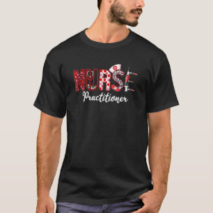 Nurse Practitioner Stethoscope Leopard Print Nursi T-Shirt