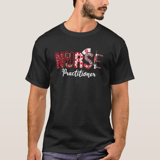 Nurse Practitioner Stethoscope Leopard Print Nursi T-Shirt (Vorderseite)