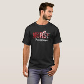 Nurse Practitioner Stethoscope Leopard Print Nursi T-Shirt (Vorne ganz)