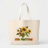 Nurse Practitioner Sunflower Design Gifts Jumbo Stoffbeutel (Vorne)
