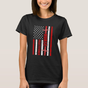 Nurse Practitioner US Flag Heartbeat Stet T-Shirt