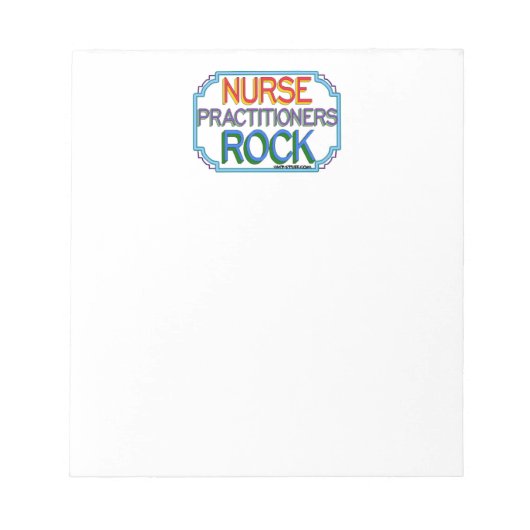 Nurse Practitioners Rock Notizblock (Vorderseite)
