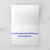 Nurse Prezeptor "Danke" Geschenke Dankeskarte (Innenseite)