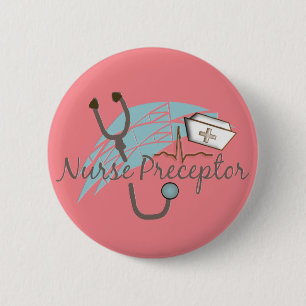 Nurse Prezeptor Pink Button