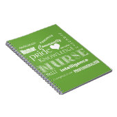 Nurse Pride Attributes/Lime Green Notizblock (Rechte Seite)