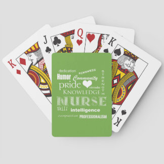 Nurse Pride-Attributes/Lime Green Spielkarten