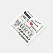 Nurse Pride Attributes+Red Heart Serviette (Ecke)