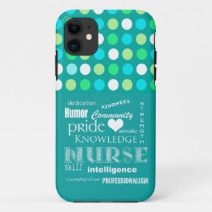 Nurse Pride Attributes/Türkisblau/Punkt Case-Mate iPhone Hülle