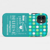 Nurse Pride Attributes/Türkisblau/Punkt Case-Mate iPhone Hülle (Rückseite (Horizontal))