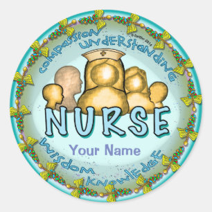 Nurse Rainbow Motto Aufkleber