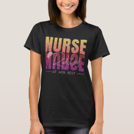 Nurse rasierte an ihrem besten, Leopard Print Funn T-Shirt