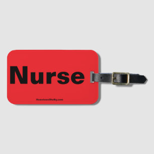 Nurse Red Luggage Tag Gepäckanhänger