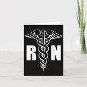 Nurse Rn Caduceus Medical Symbol Nursing (zurück D Karte (Vorderseite)