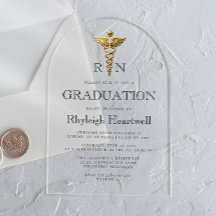 Nurse RN Gold Caduceus Arch Graduation Party