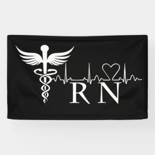 Nurse RN Heartbeat Banner