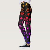 Nurse RN Medical Black Multi Leggings (Links)