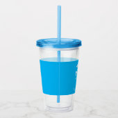 Nurse RN Medical Symbol Blue Personalisiert Acryltrinkbecher (Rechts)