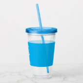 Nurse RN Medical Symbol Blue Personalisiert Acryltrinkbecher (Links)