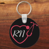 Nurse/ RN Stethoscope Key chain Schlüsselanhänger (Vorderseite)