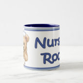 Nurse Rock Zweifarbige Tasse (Mittel)