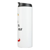 Nurse Santa's Lieblings Elf Funny Nurse Weihnachte Thermosbecher (Nach rechts gedreht)