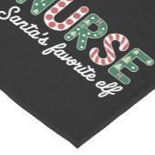 Nurse Santa's Lieblings Elf Life Nurse Day Geschen Kurzer Tischläufer (Ecke)