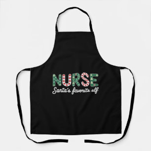 Nurse Santa's Lieblings Elf Life Nurse Day Geschen Schürze