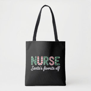 Nurse Santa's Lieblings Elf Life Nurse Day Geschen Tasche