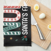 Nurse Santa's Lieblings-Elf Weihnachten Inspiratio Geschirrtuch (Viertel Falte)