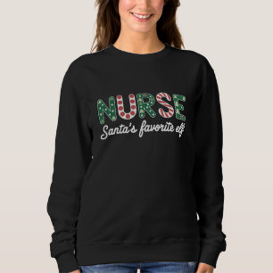 Nurse Santa's Lieblings-Elfen-Leben Krankenpfleger Sweatshirt