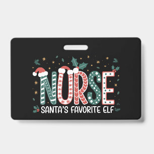 Nurse Santa's Lieblingselfe Weihnachten Inspiriere Ausweis