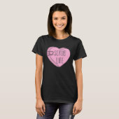 Nurse Scrub Life Valentines Day Candy Heart T-Shirt (Vorne ganz)