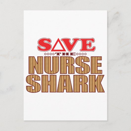 Nurse Shark Rett Postkarte (Vorderseite)