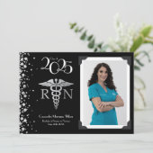 Nurse Silver Abschluss Ankündigung Black (Stehend Vorderseite)