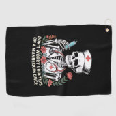 Nurse Skeleton Joke Spaß Halloween Essential T-Sh Golfhandtuch (Horizontal)